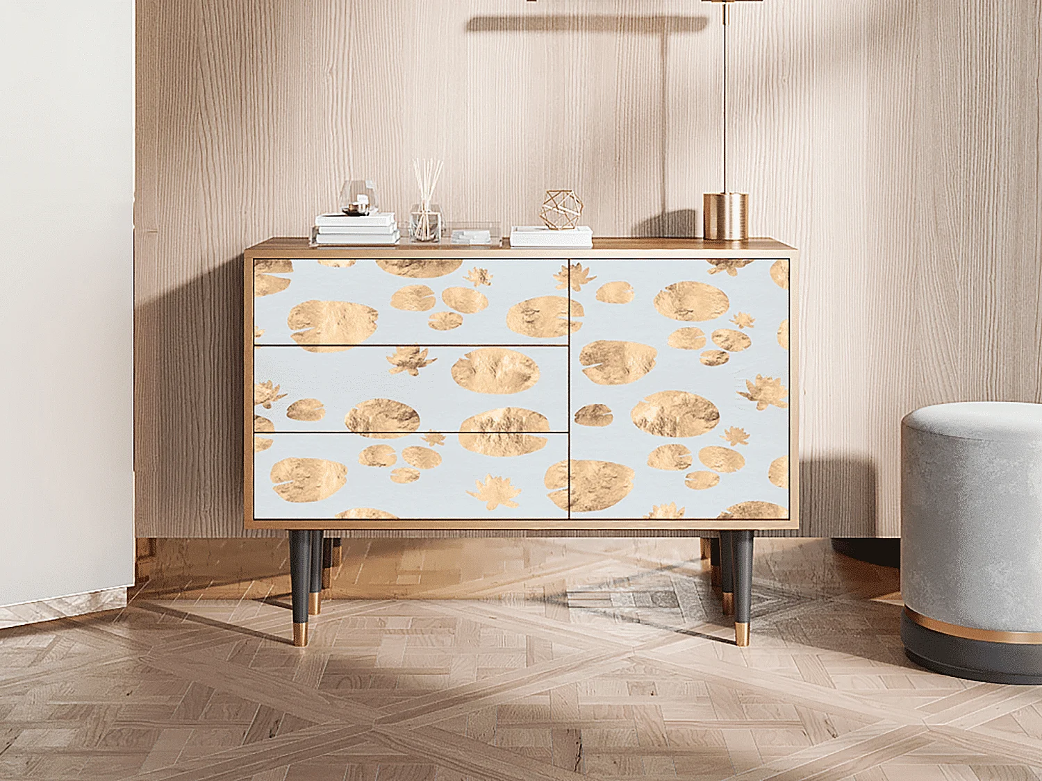 Credenza - 115х84х41 cm - S3 - Blue Giraffe, Noce