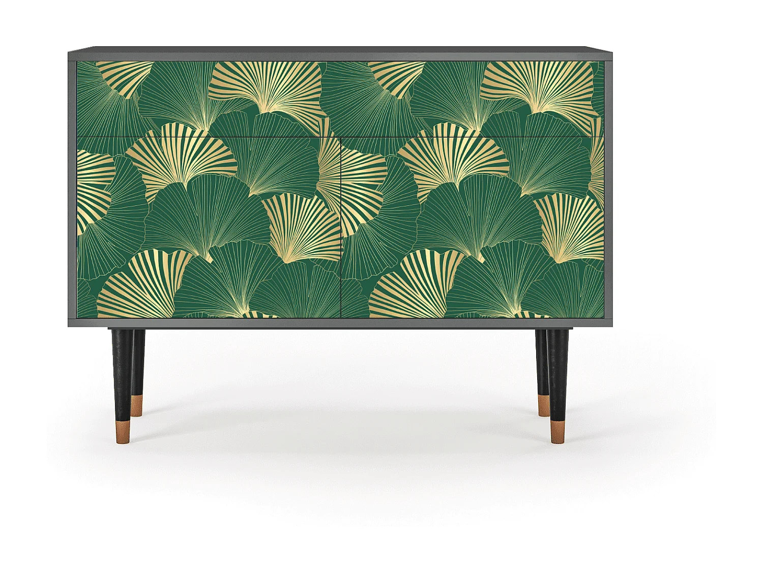 Buffet - 115x85x48 cm - BS4 - Gold Ginkgo, Anthracite