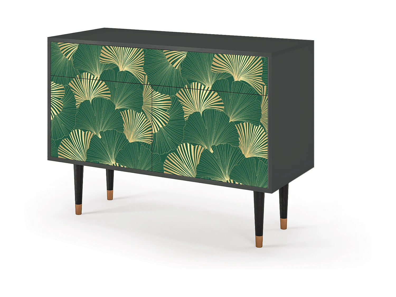 Buffet - 115x85x48 cm - BS4 - Gold Ginkgo, Anthracite