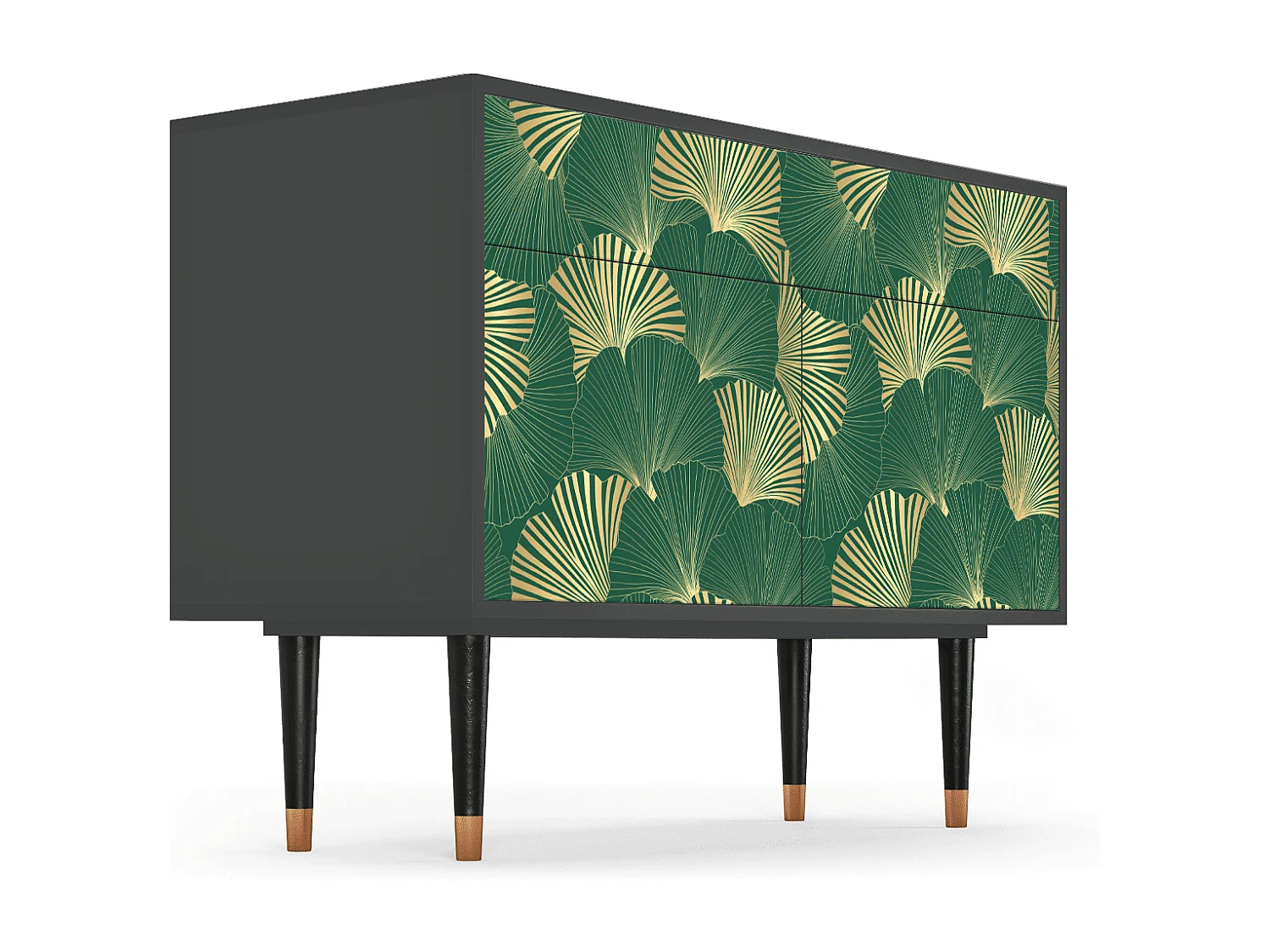 Buffet - 115x85x48 cm - BS4 - Gold Ginkgo, Anthracite
