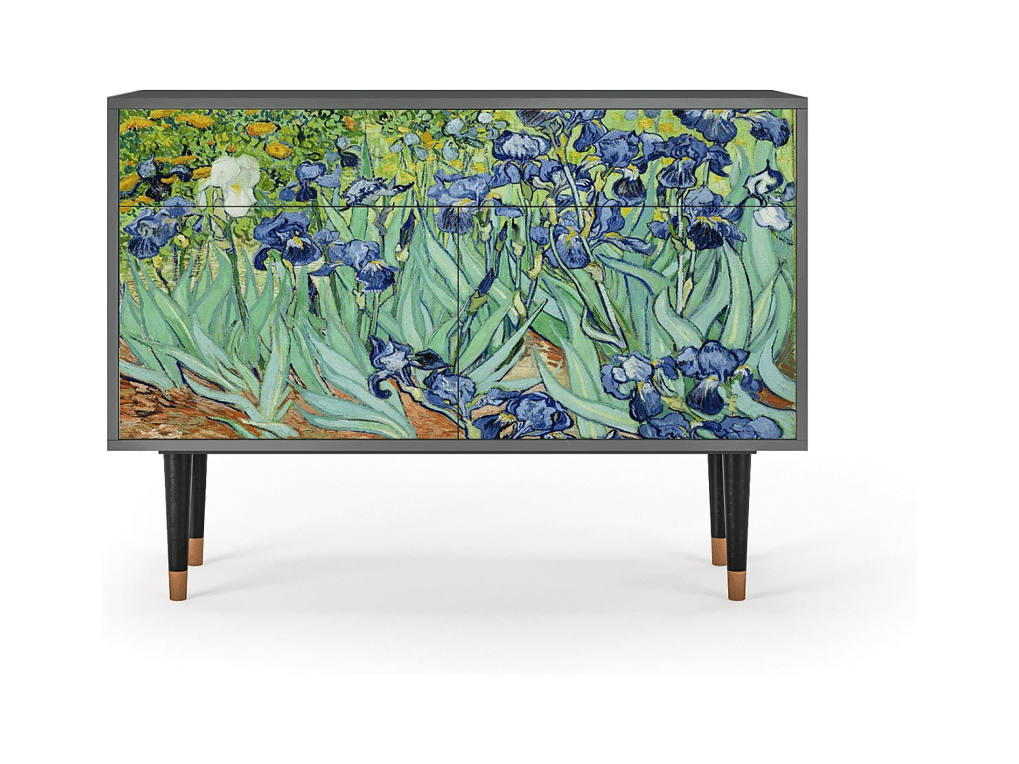 Sideboard - 115x85x48 cm - BS4 - Irises , Anthrazit
