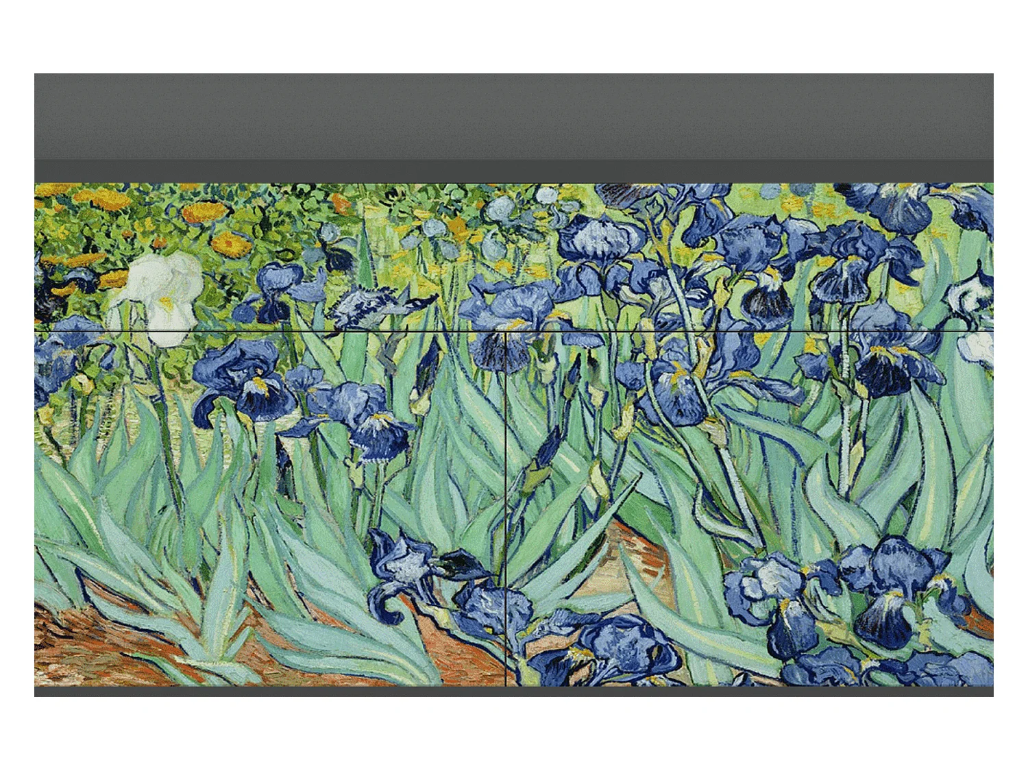 Sideboard - 115x85x48 cm - BS4 - Irises , Anthrazit