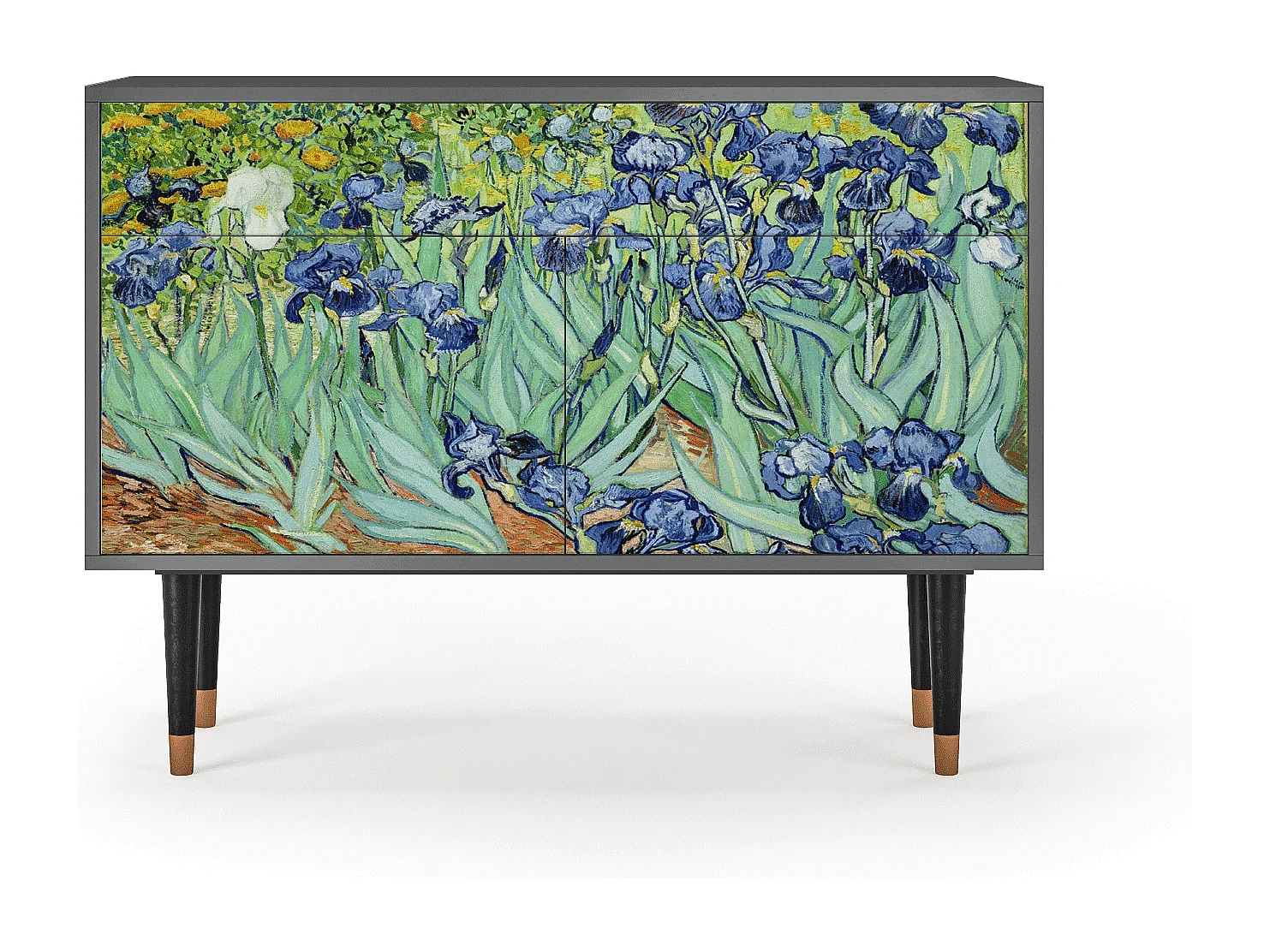 Aparador - 115x85x48 cm - BS4 - Irises , Antracita