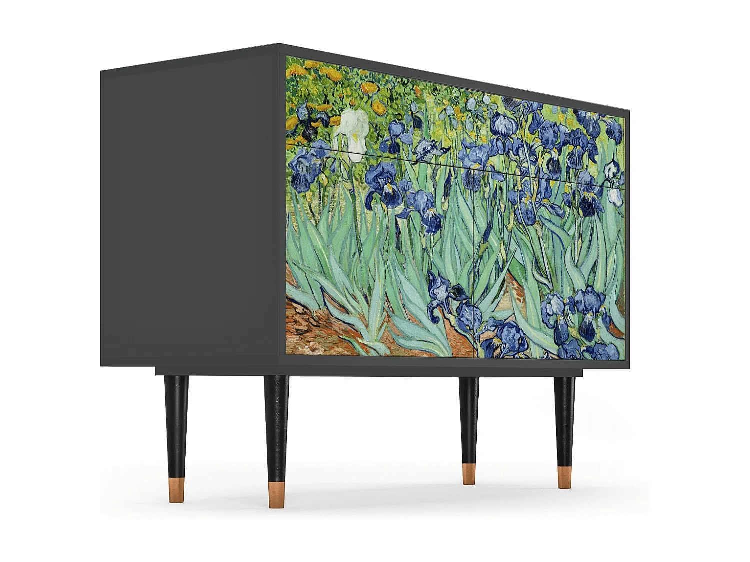 Aparador - 115x85x48 cm - BS4 - Irises , Antracita