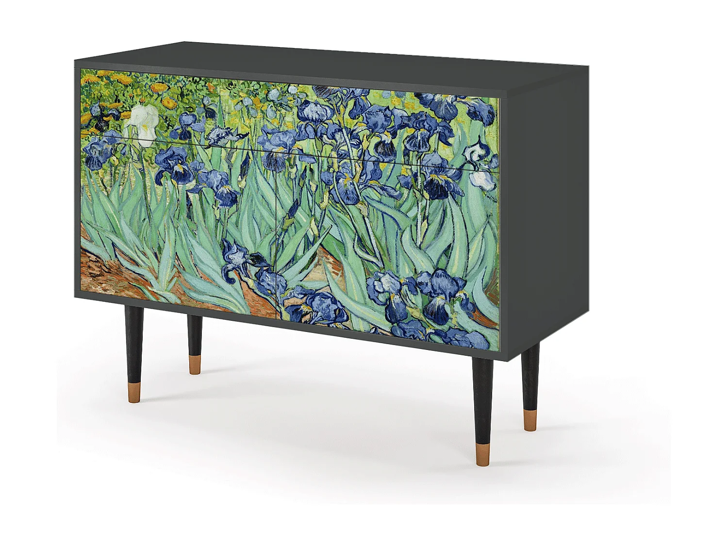 Dressoir - 115x85x48 cm - BS4 - Irises , Antraciet
