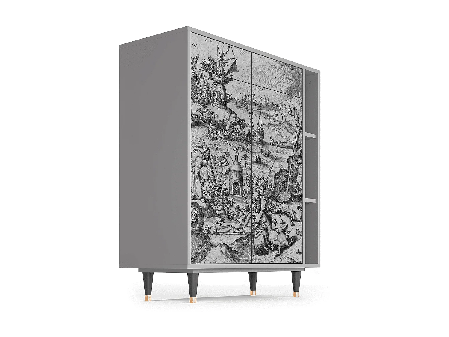 Sideboard - 96х110х41 cm - BS6 - The Temptation, Grau
