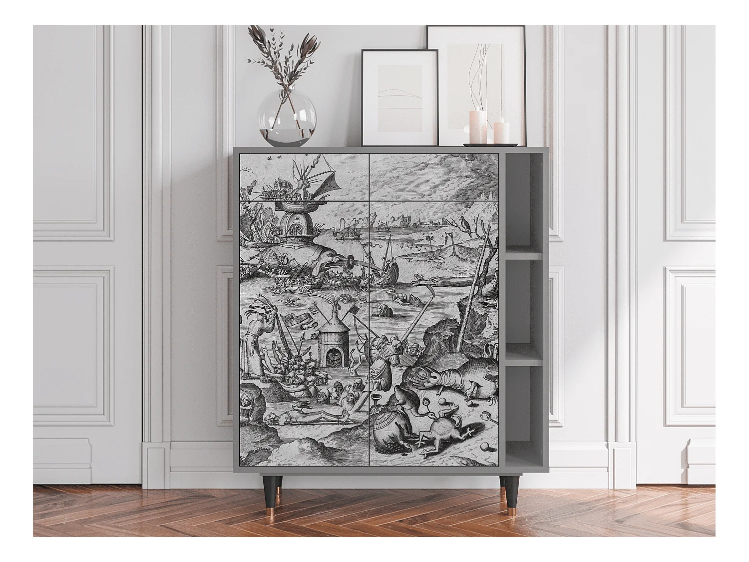 Buffet - 96х110х41 cm - BS6 - The Temptation, Gris