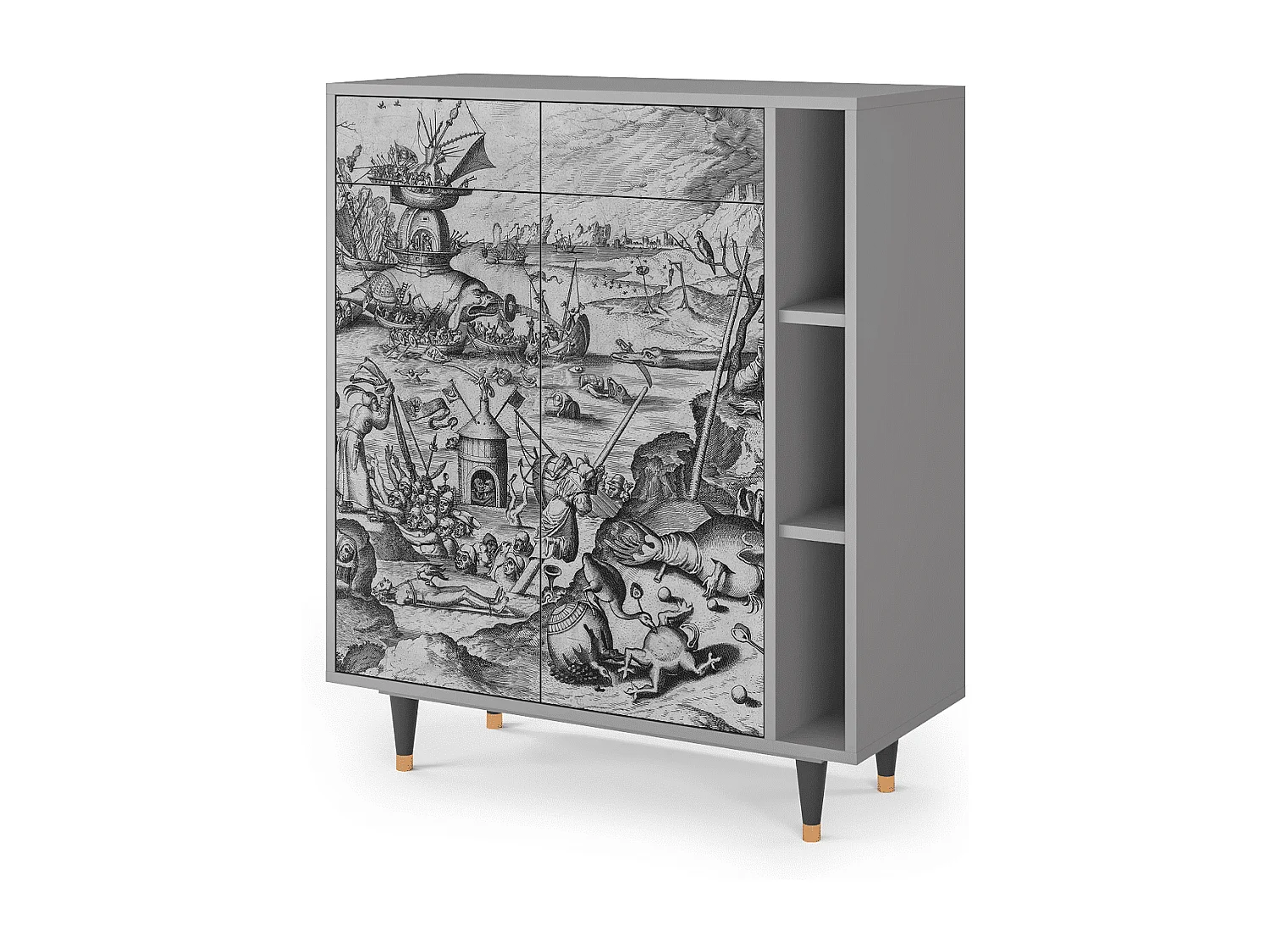 Buffet - 96х110х41 cm - BS6 - The Temptation, Gris