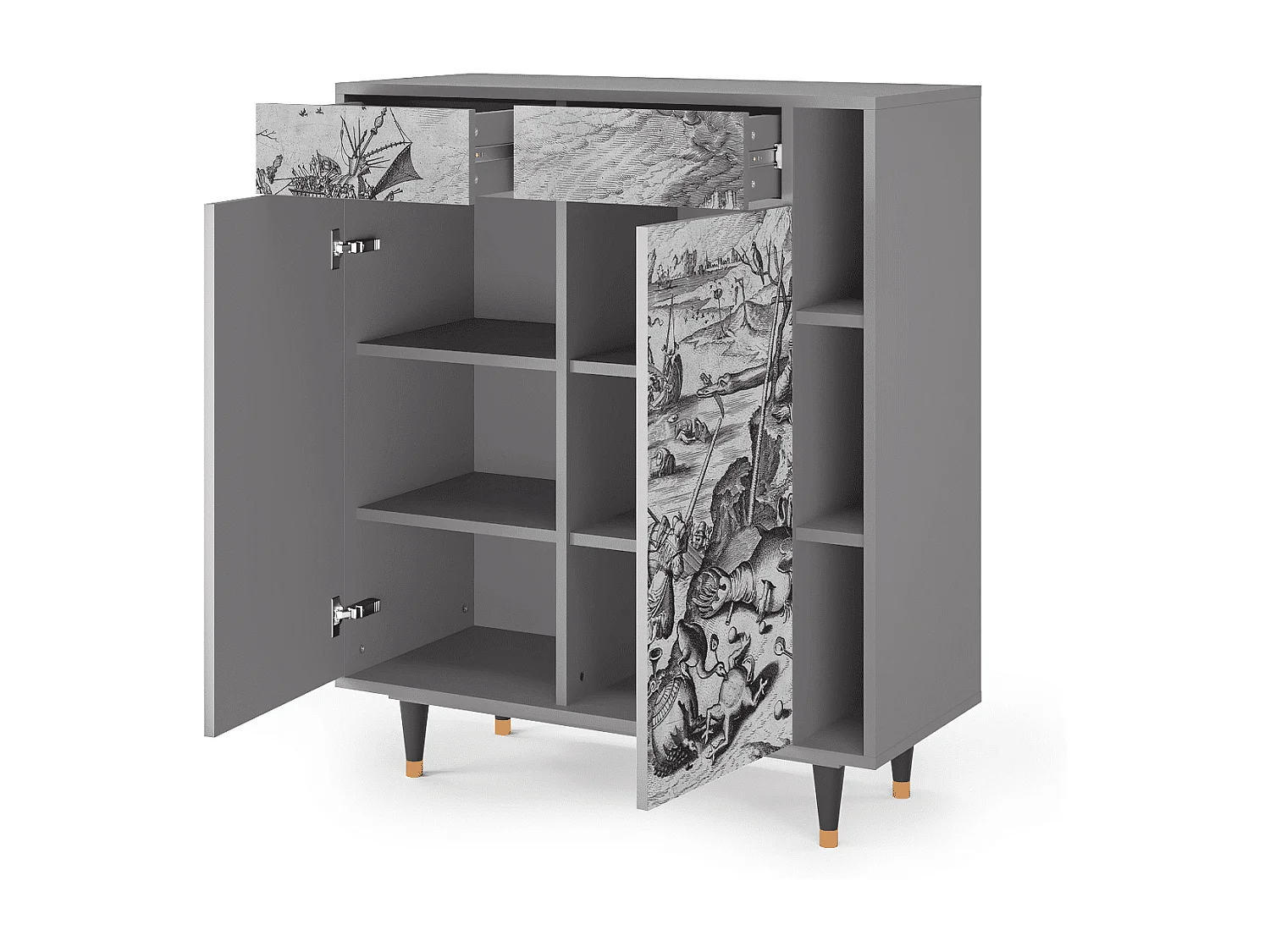 Buffet - 96х110х41 cm - BS6 - The Temptation, Gris