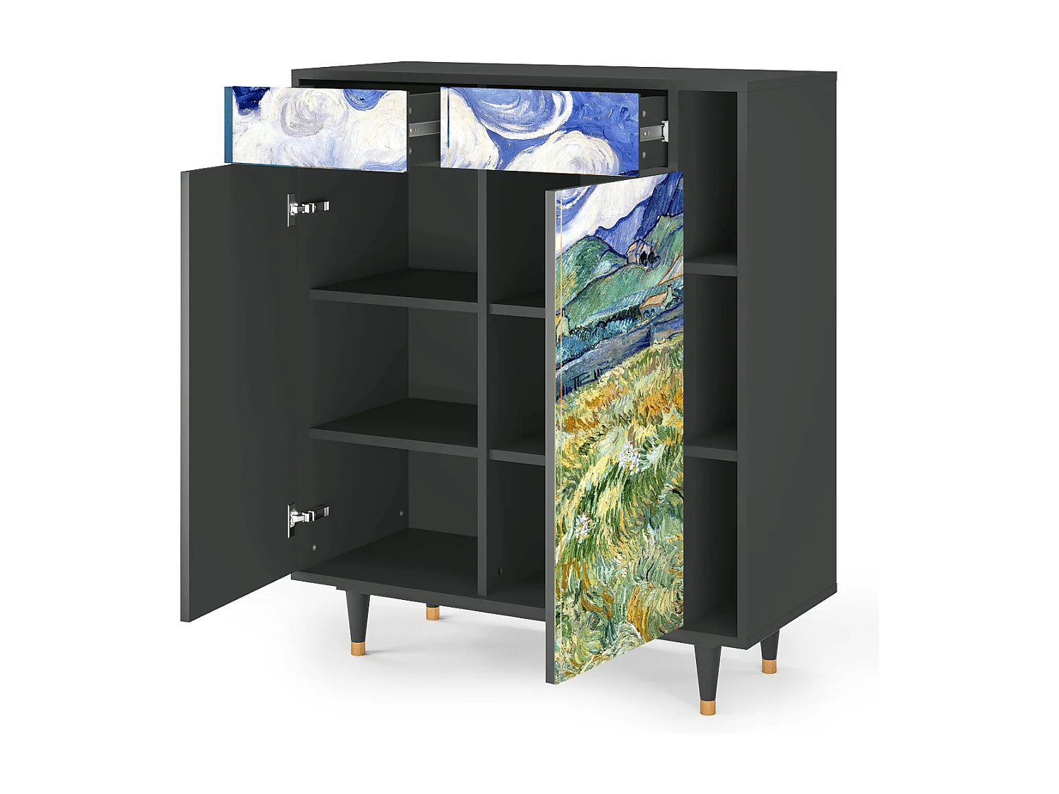 Buffet - 96х110х41 cm - BS6 - Landscape, Anthracite