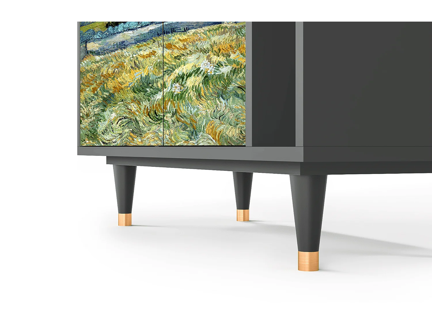 Kredens - 96х110х41 cm - BS6 - Landscape, Antracyt