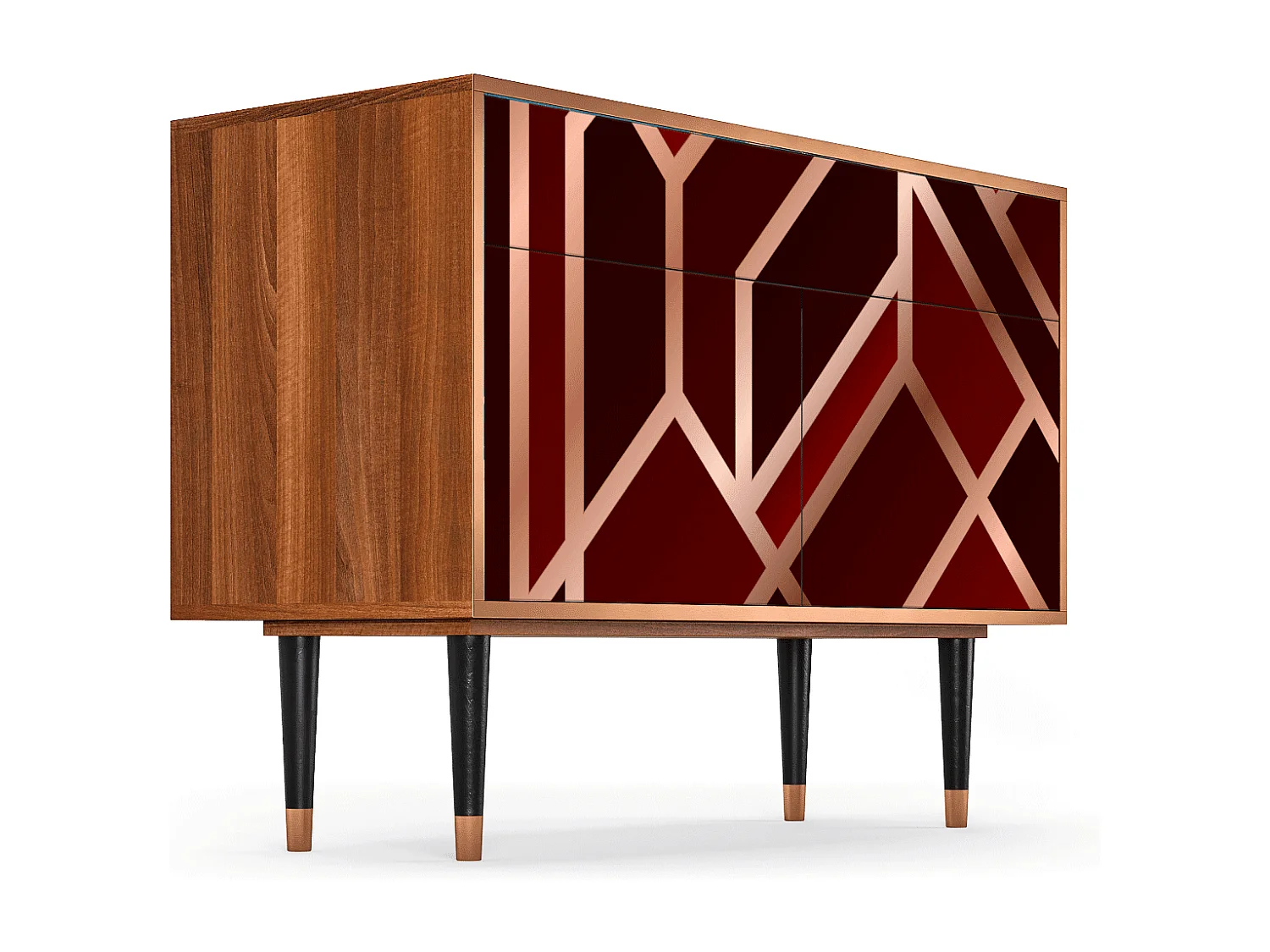 Kredens - 115x85x48 cm - BS4 - Velvet 1920's, Orzech