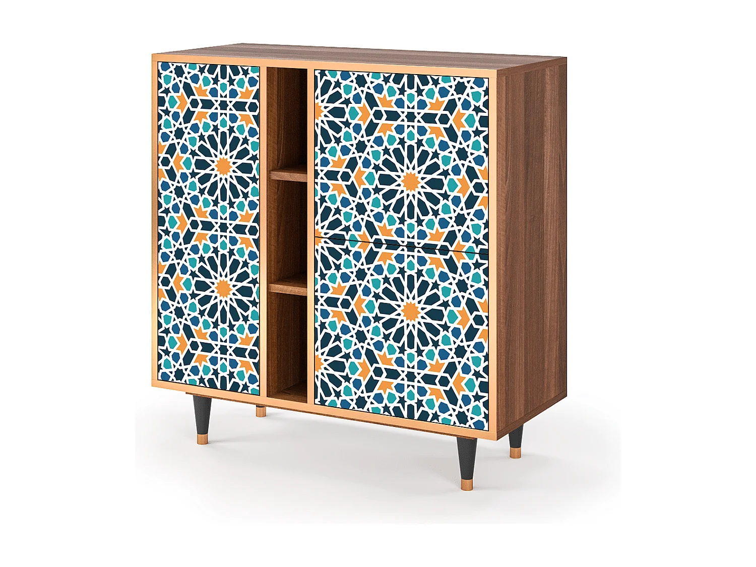 Buffet - 94х96х41 cm - BS5 - Kaleidoscope, Noyer