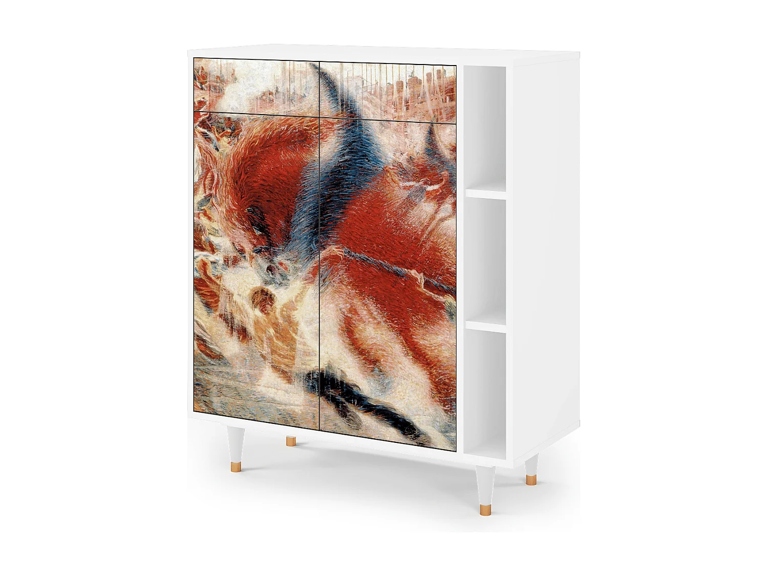 Dressoir - 96х110х41 cm - BS6 - The City Rises, Wit