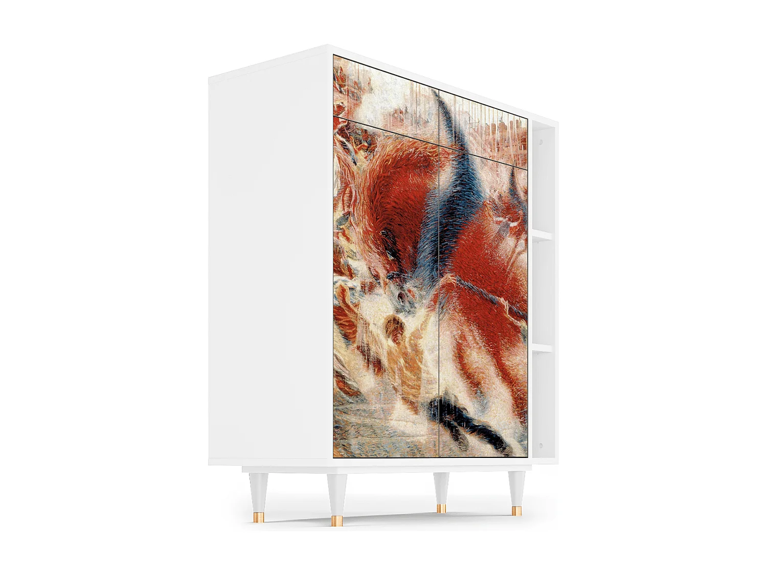 Dressoir - 96х110х41 cm - BS6 - The City Rises, Wit