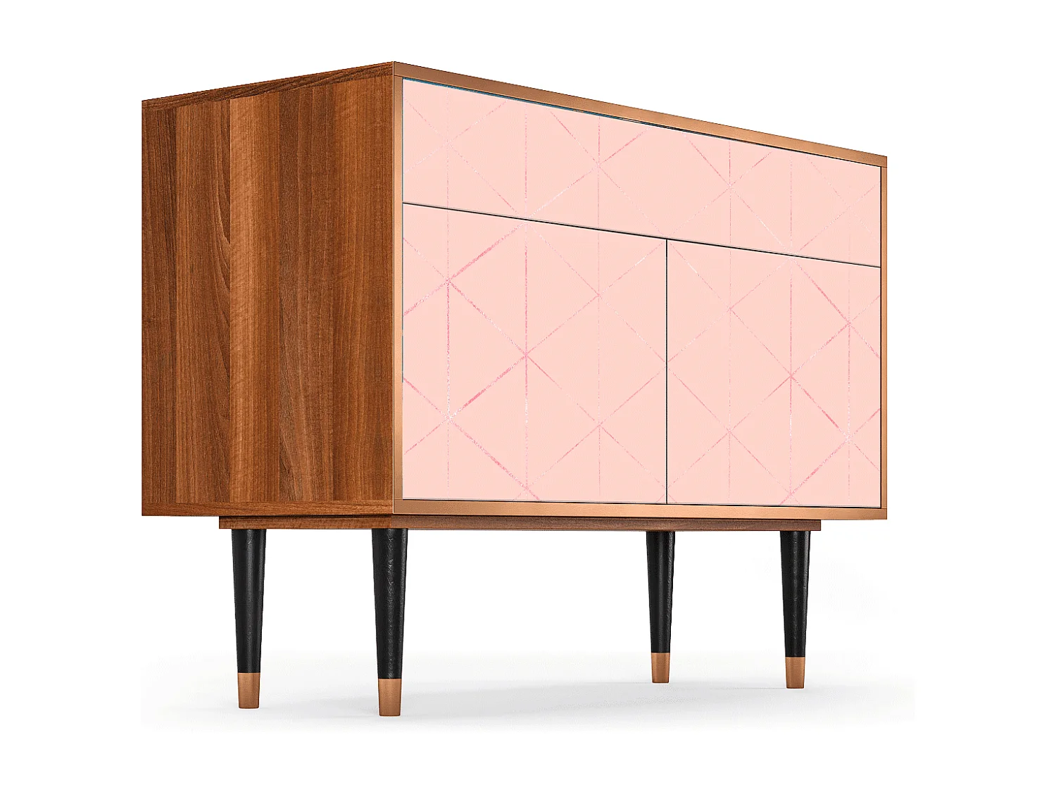 Buffet - 115x85x48 cm - BS4 - Rose Quartz, Noyer