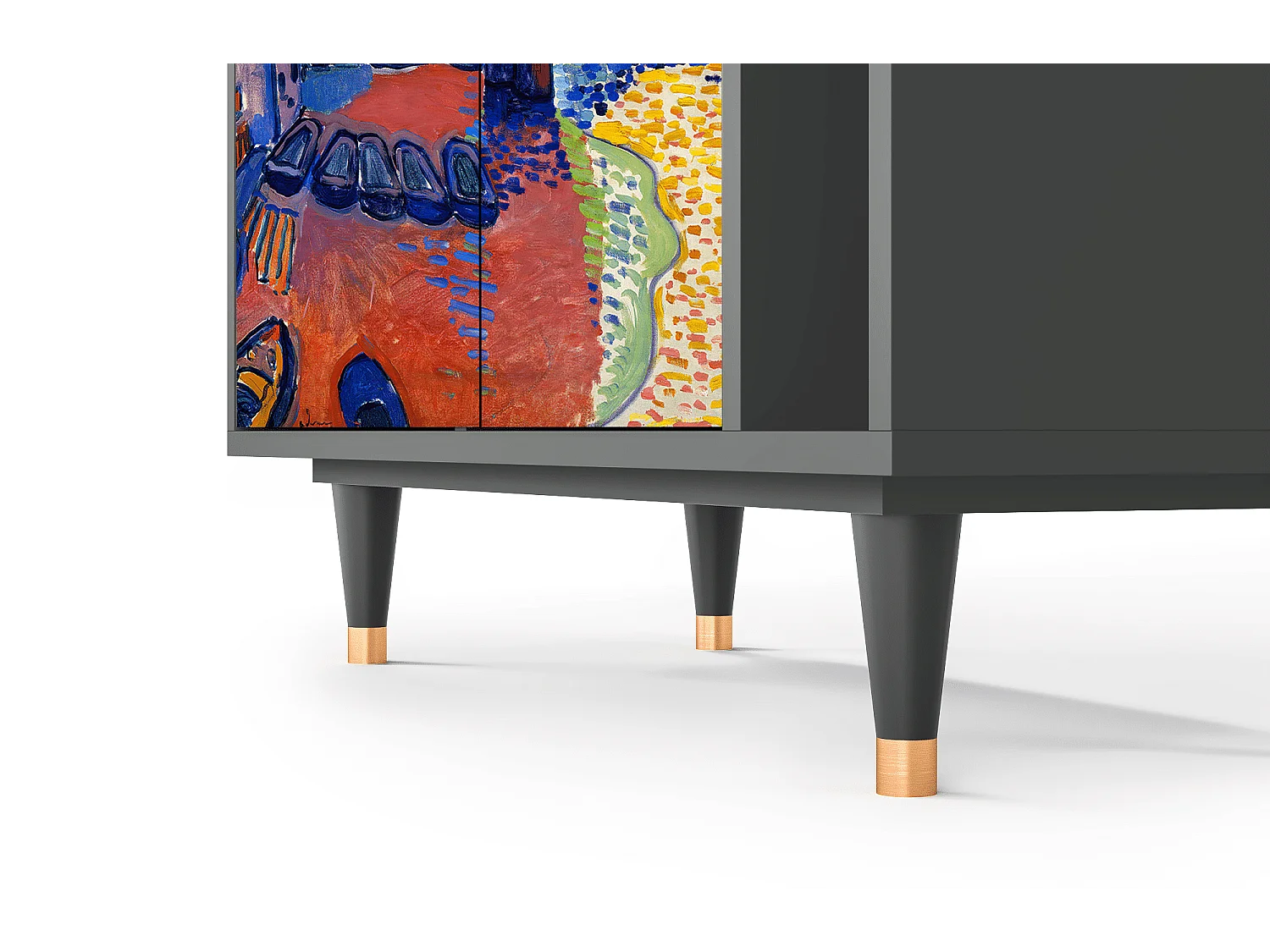 Kredens - 96х110х41 cm - BS6 - Charing Cross Bridge, Antracyt