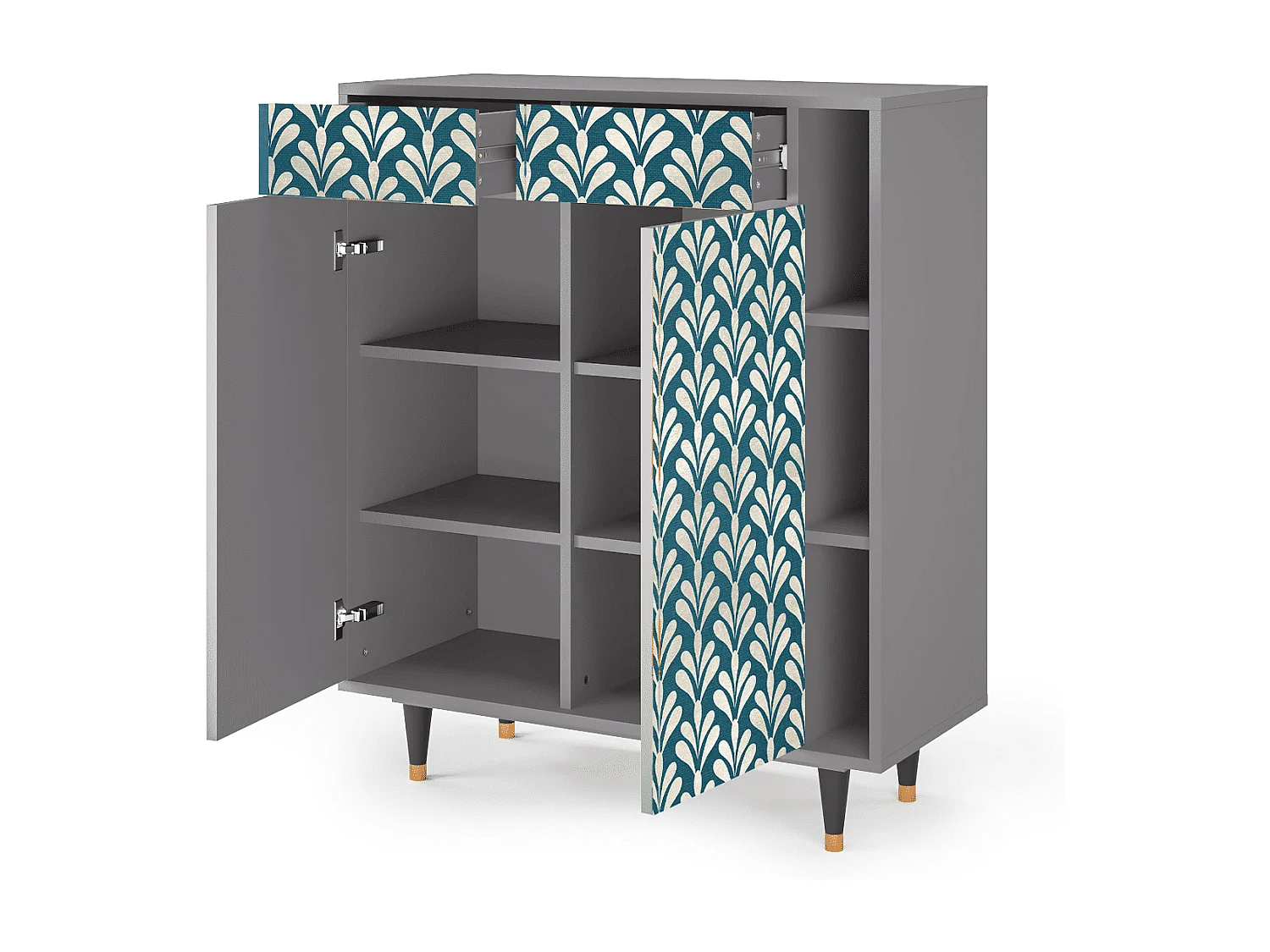 Credenza - 96х110х41 cm - BS6 - Milky Tears, Grigio