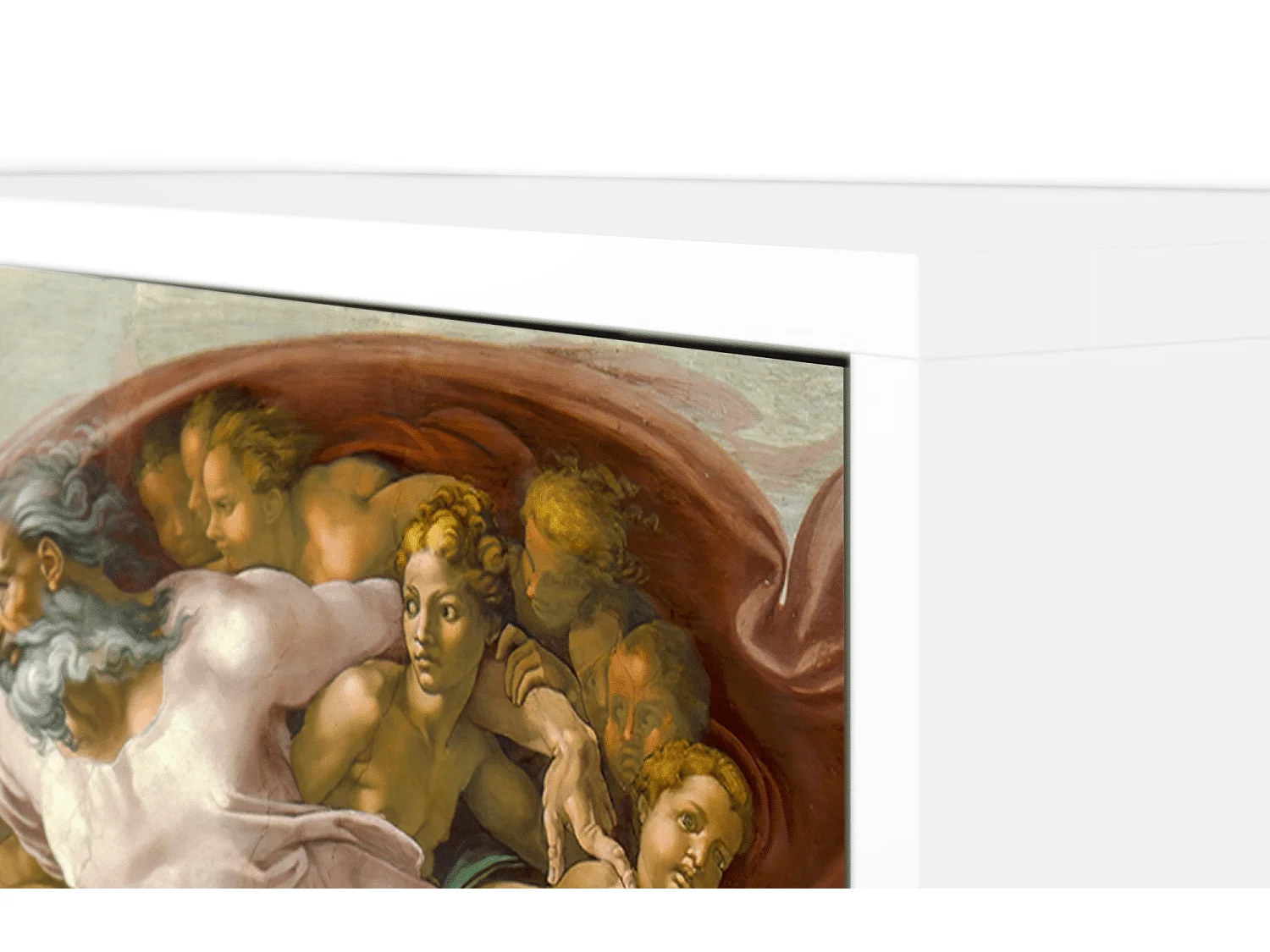 Kredens - 115х84х41 cm - S3 - The Creation of Adam, Biały