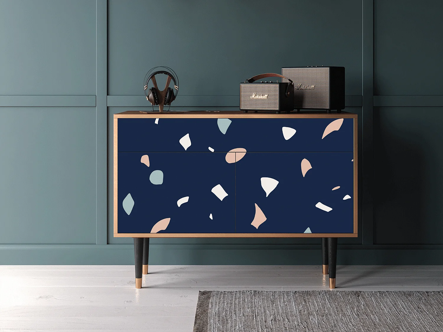 Credenza - 115x85x48 cm - BS4 - Space Satellites, Noce