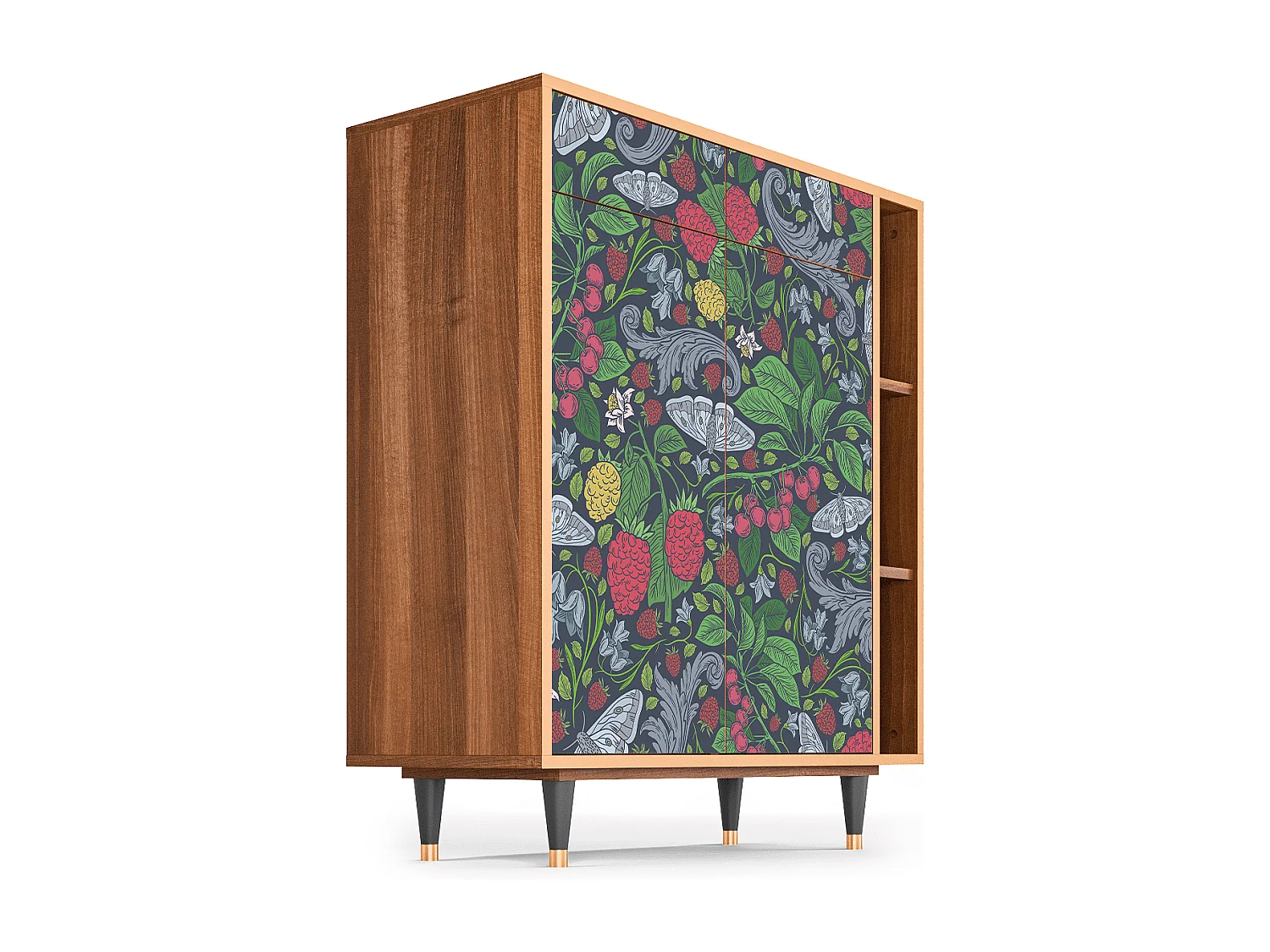 Buffet - 96х110х41 cm - BS6 - Summer Berries, Noyer