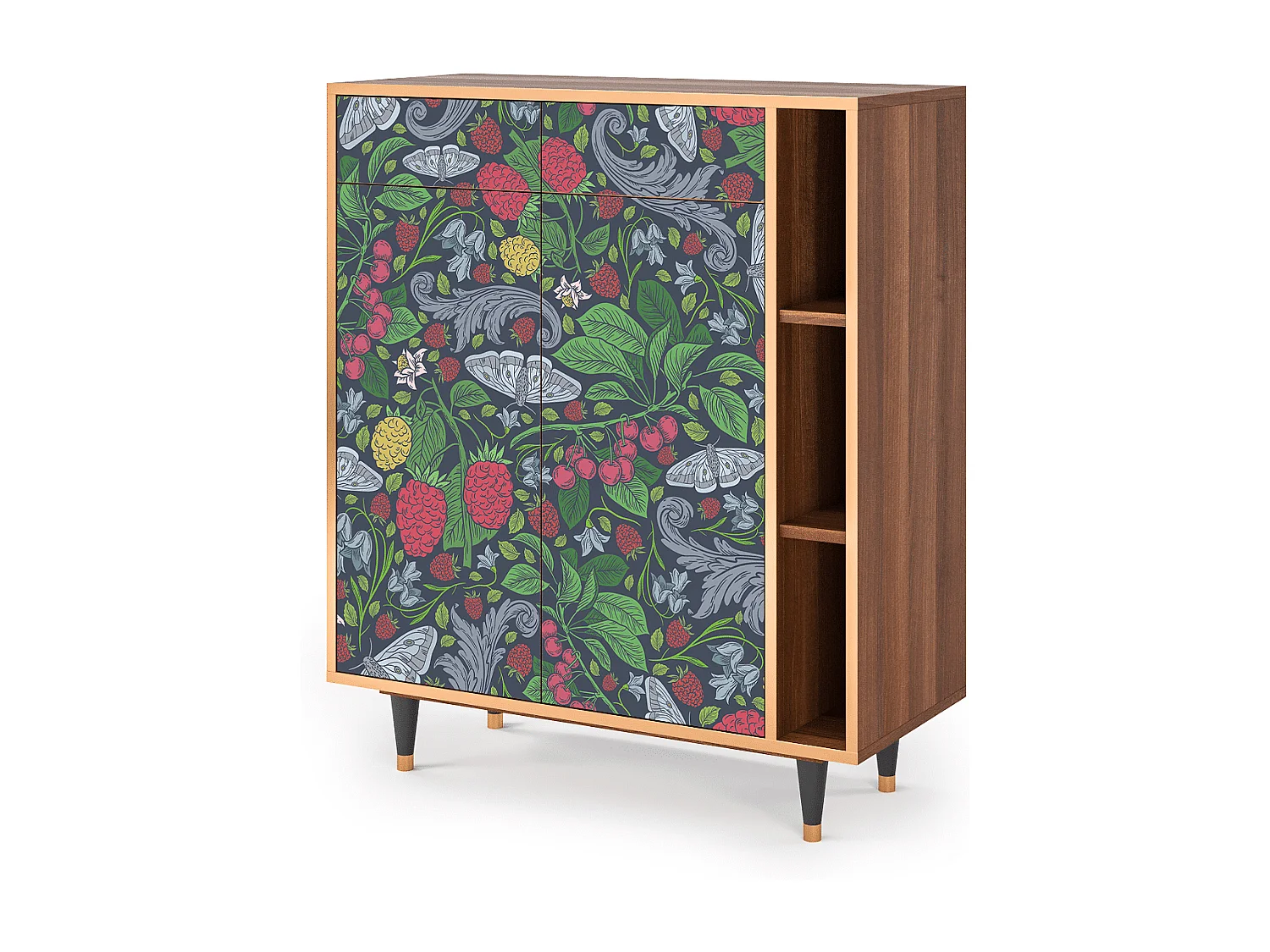 Credenza - 96х110х41 cm - BS6 - Summer Berries, Noce
