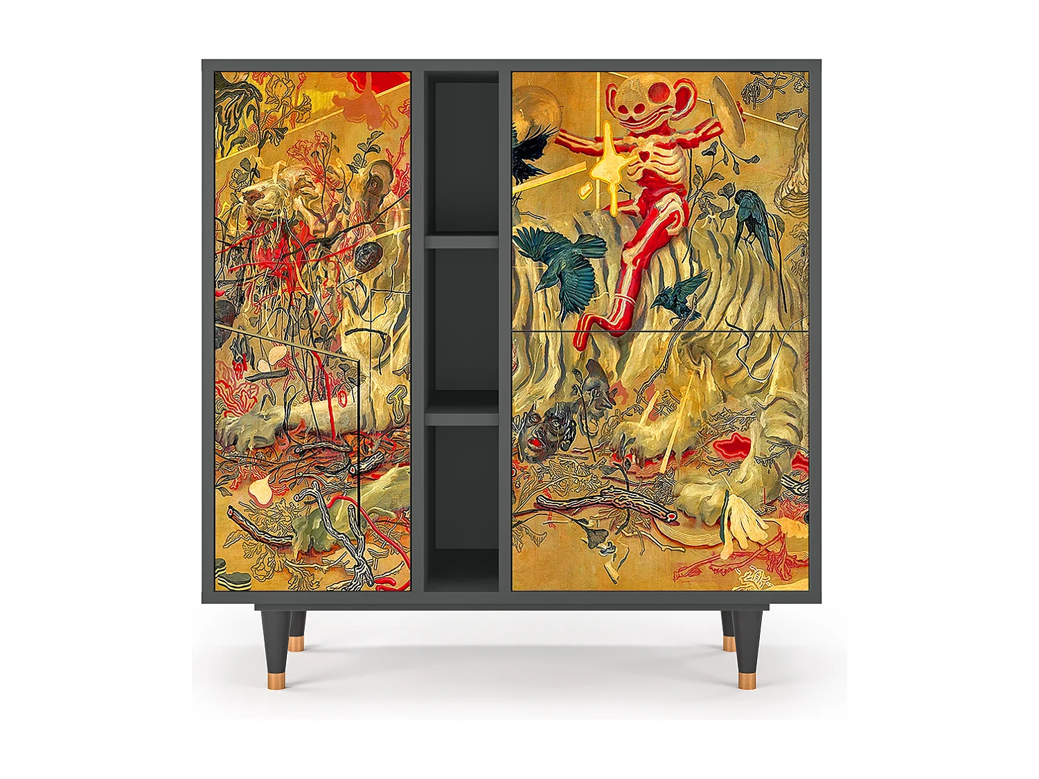 Dressoir - 94х96х41 cm - BS5 - Blood by James Jean, Antraciet
