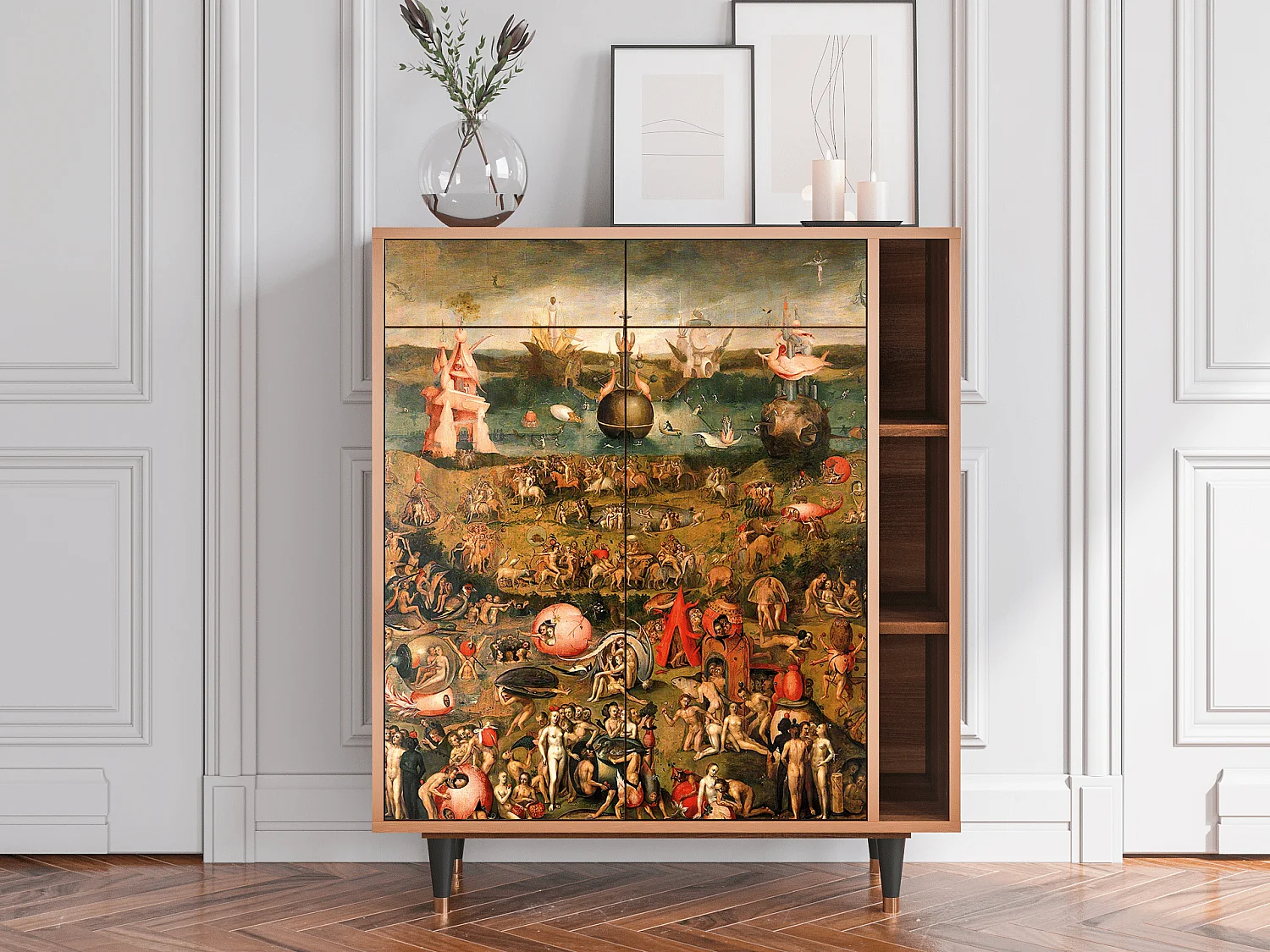 Credenza - 96х110х41 cm - BS6 - Garden of Delights , Noce