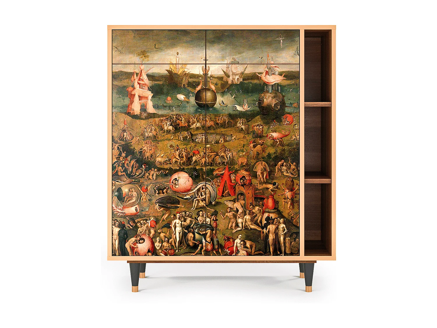 Credenza - 96х110х41 cm - BS6 - Garden of Delights , Noce