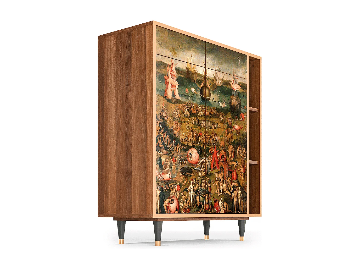Credenza - 96х110х41 cm - BS6 - Garden of Delights , Noce
