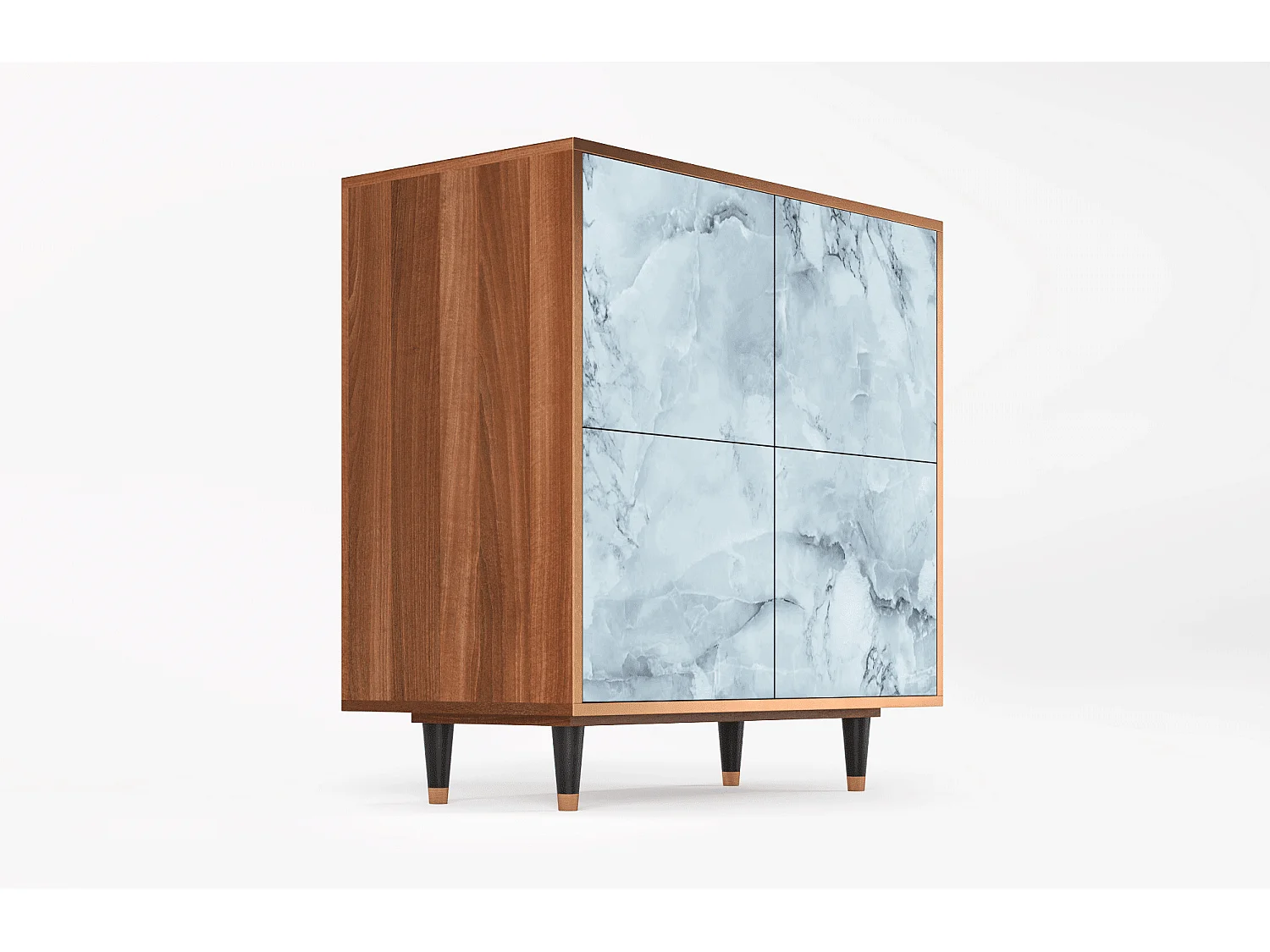 Kredens - 94x96x48 cm - BS3 - Glacial Colour, Orzech