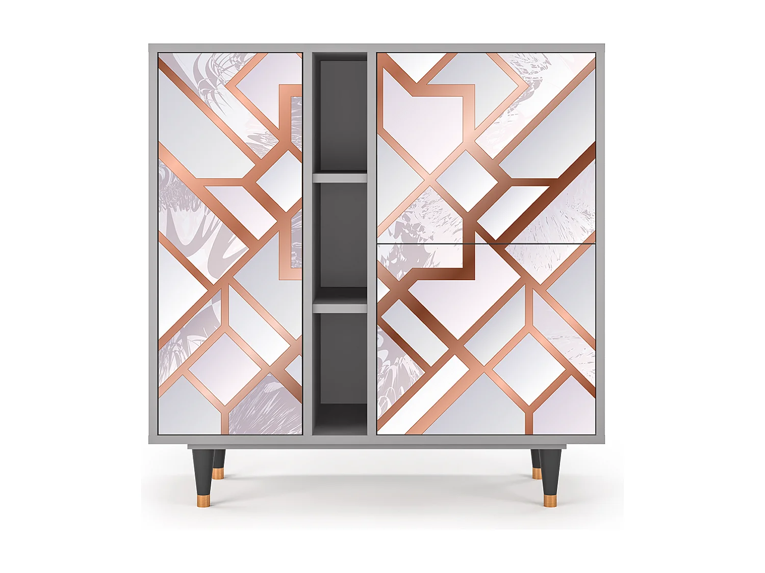 Kredens - 94х96х41 cm - BS5 - Pastel Fairytale, Szary