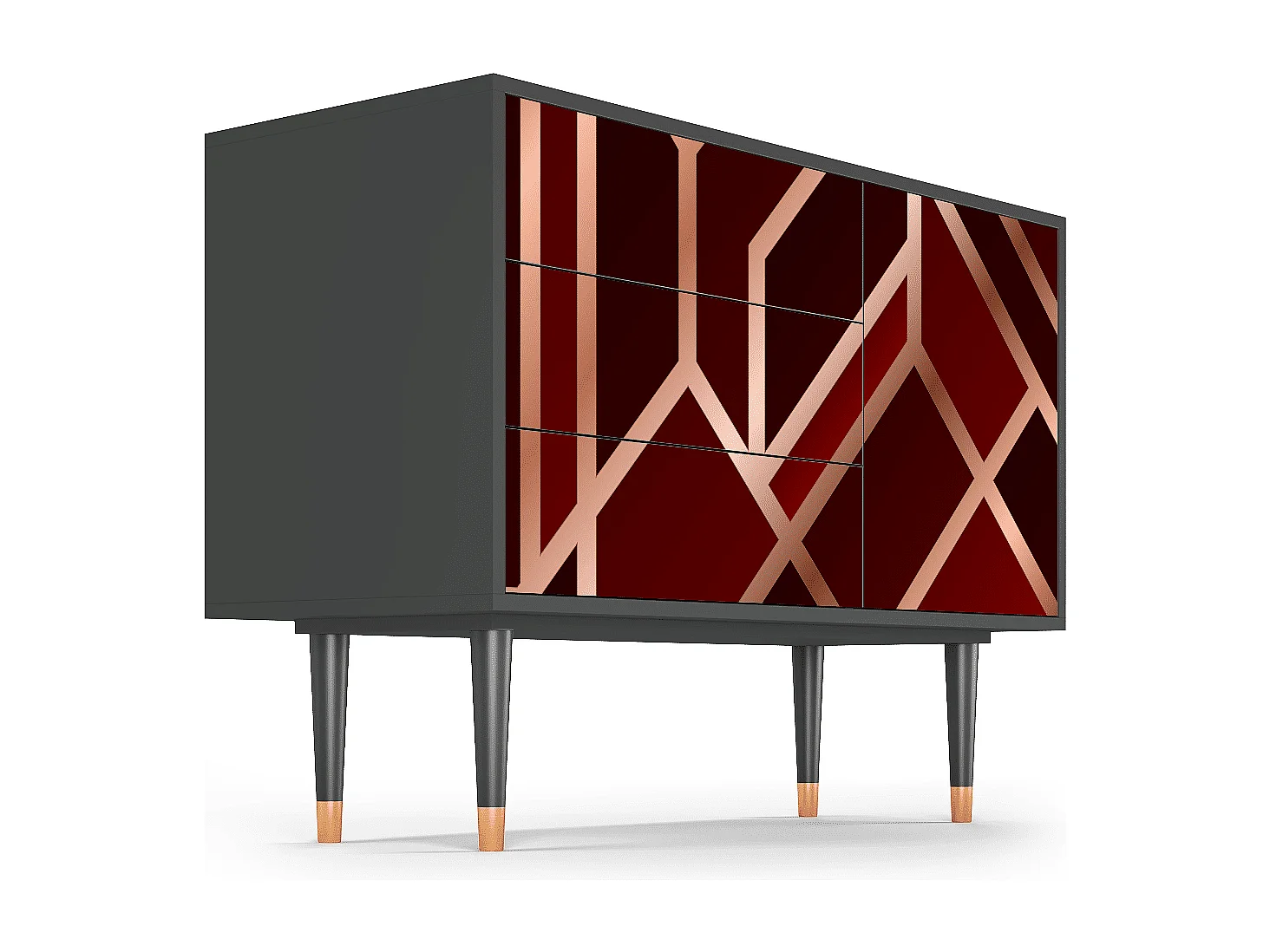 Dressoir - 115х84х41 cm - S3 - Velvet 1920's, Antraciet