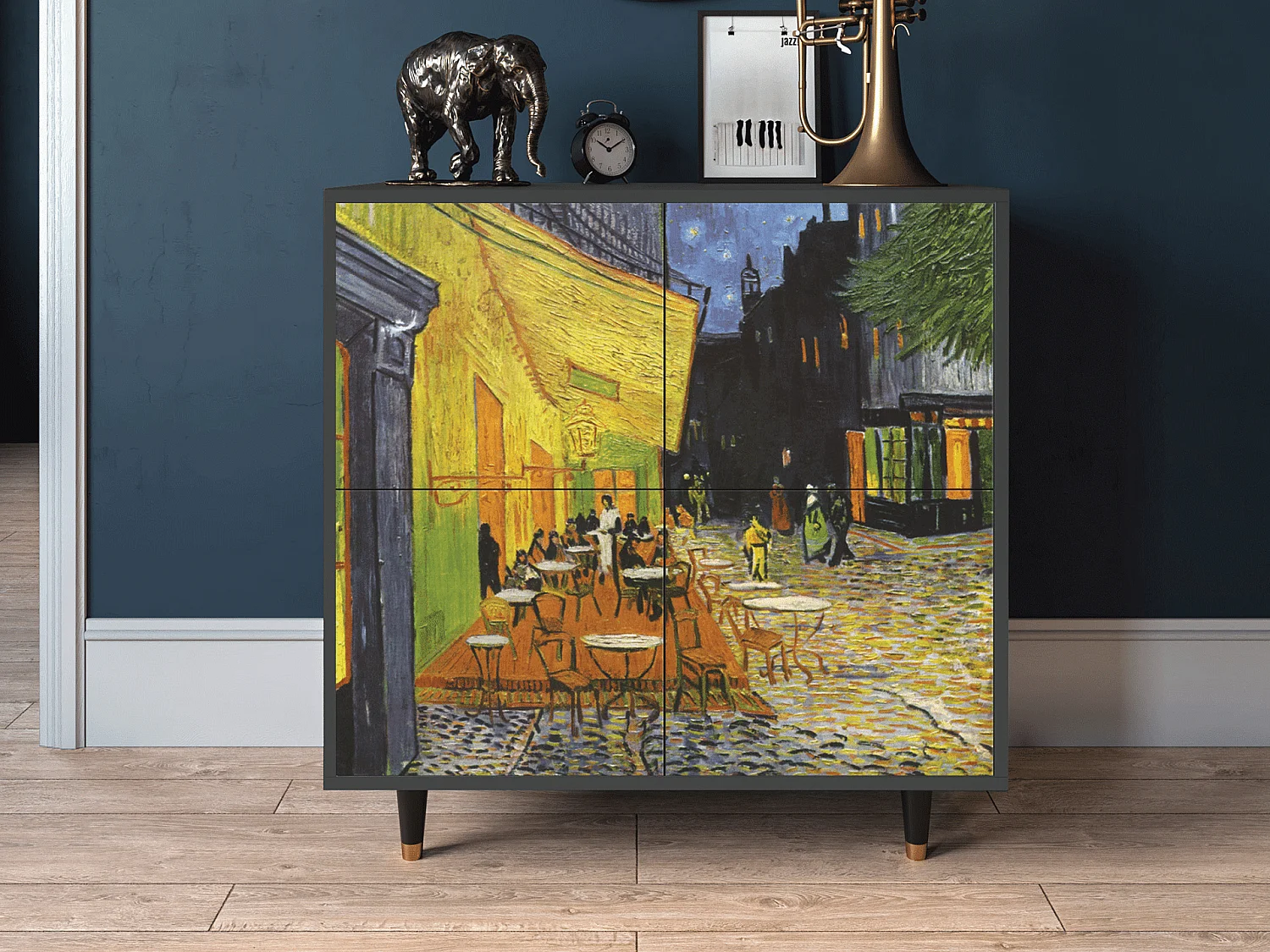 Aparador - 94x96x48 cm - BS3 - Café Terrace at Night, Antracite