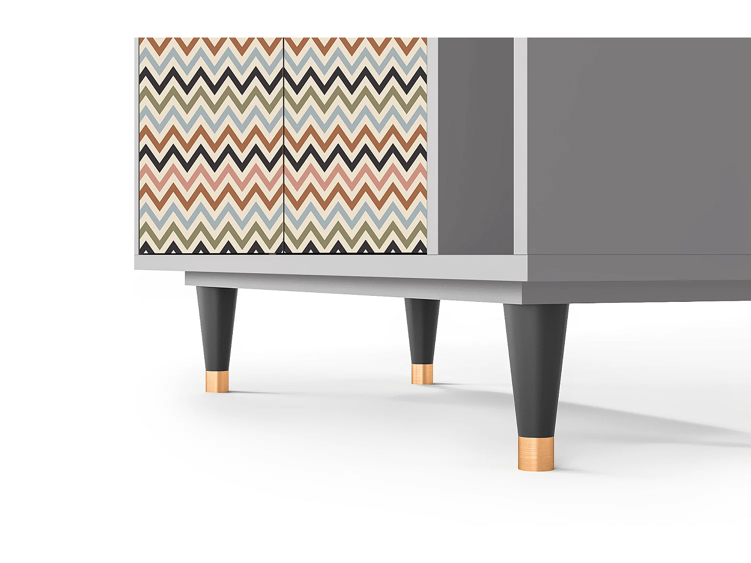 Buffet - 96х110х41 cm - BS6 - Bright Ripple, Gris