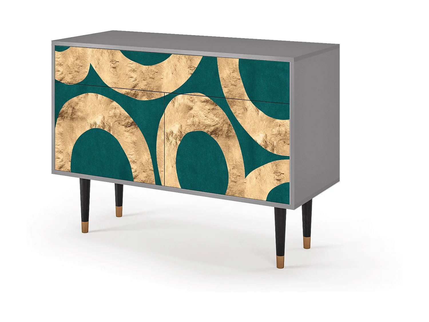 Kredens - 115x85x48 cm - BS4 - Zircon Sphere, Szary