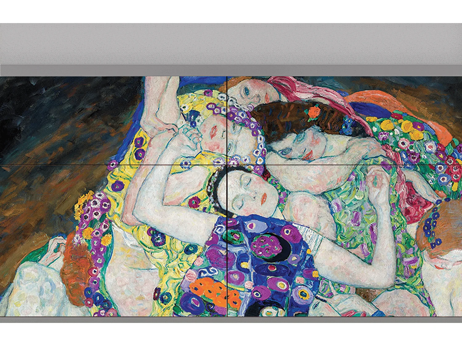 Kredens - 115x85x48 cm - BS4 - The Maiden by Klimt, Szary