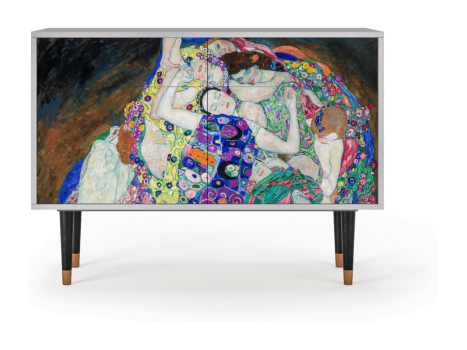 Credenza - 115x85x48 cm - BS4 - The Maiden by Klimt, Grigio