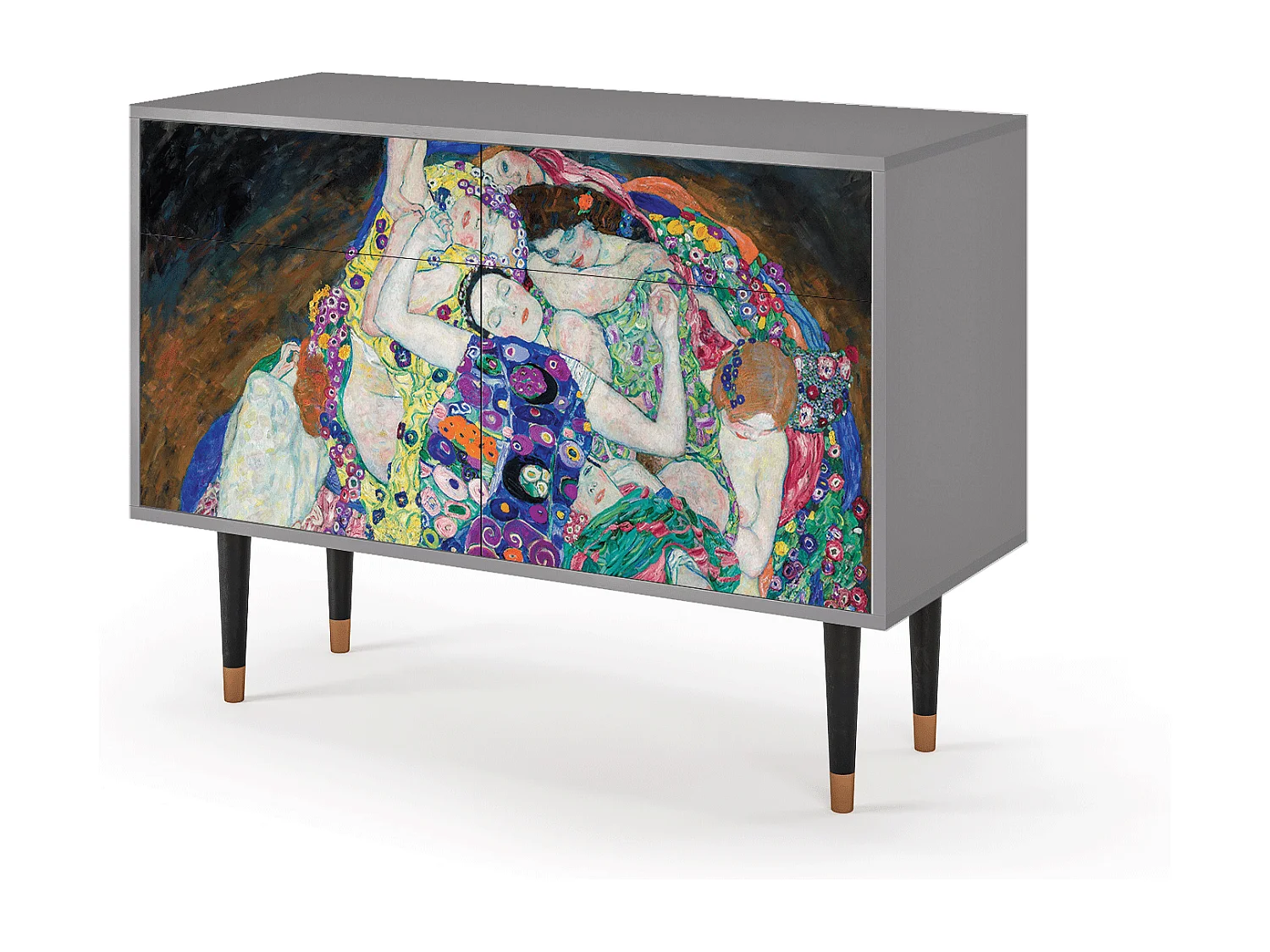 Credenza - 115x85x48 cm - BS4 - The Maiden by Klimt, Grigio