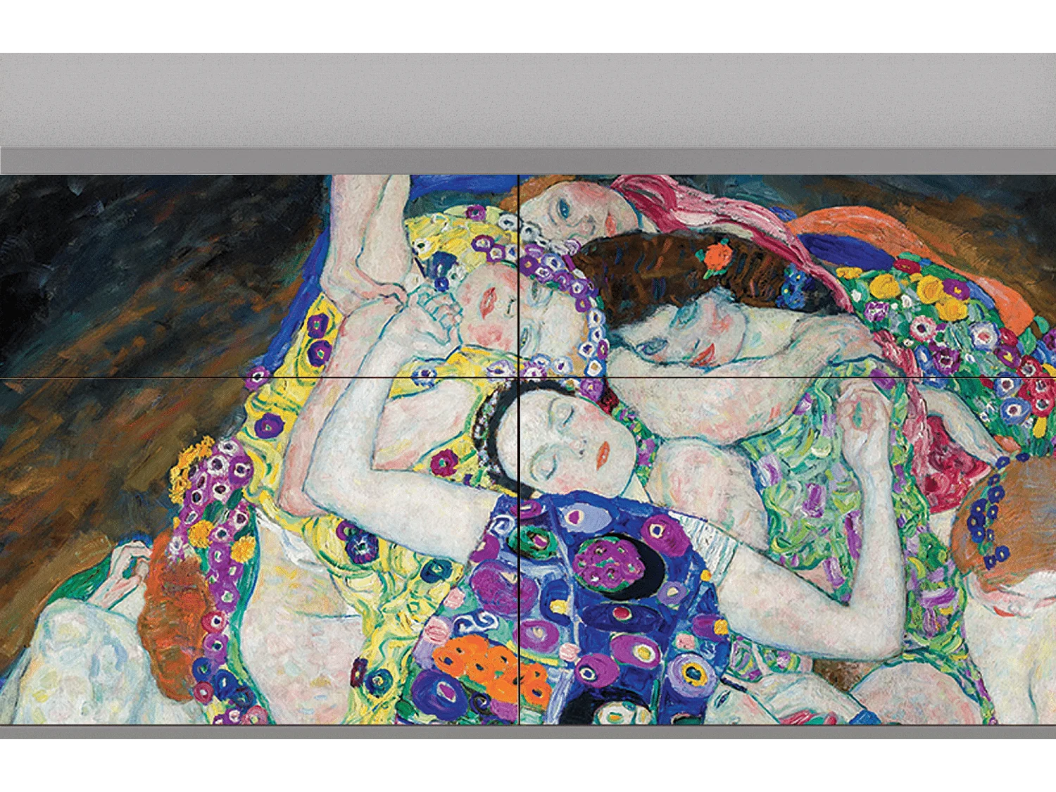 Credenza - 115x85x48 cm - BS4 - The Maiden by Klimt, Grigio