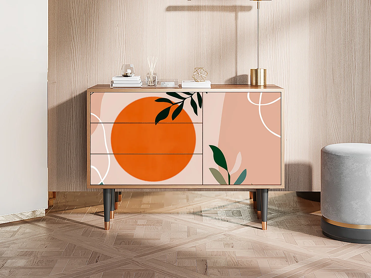 Credenza - 115х84х41 cm - S3 - Artwork, Noce