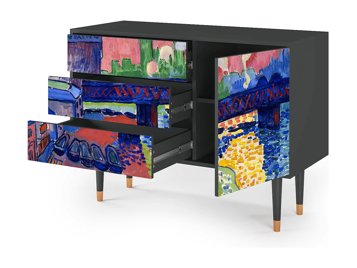 Buffet - 115х84х41 cm - S3 - Charing Cross Bridge, Anthracite