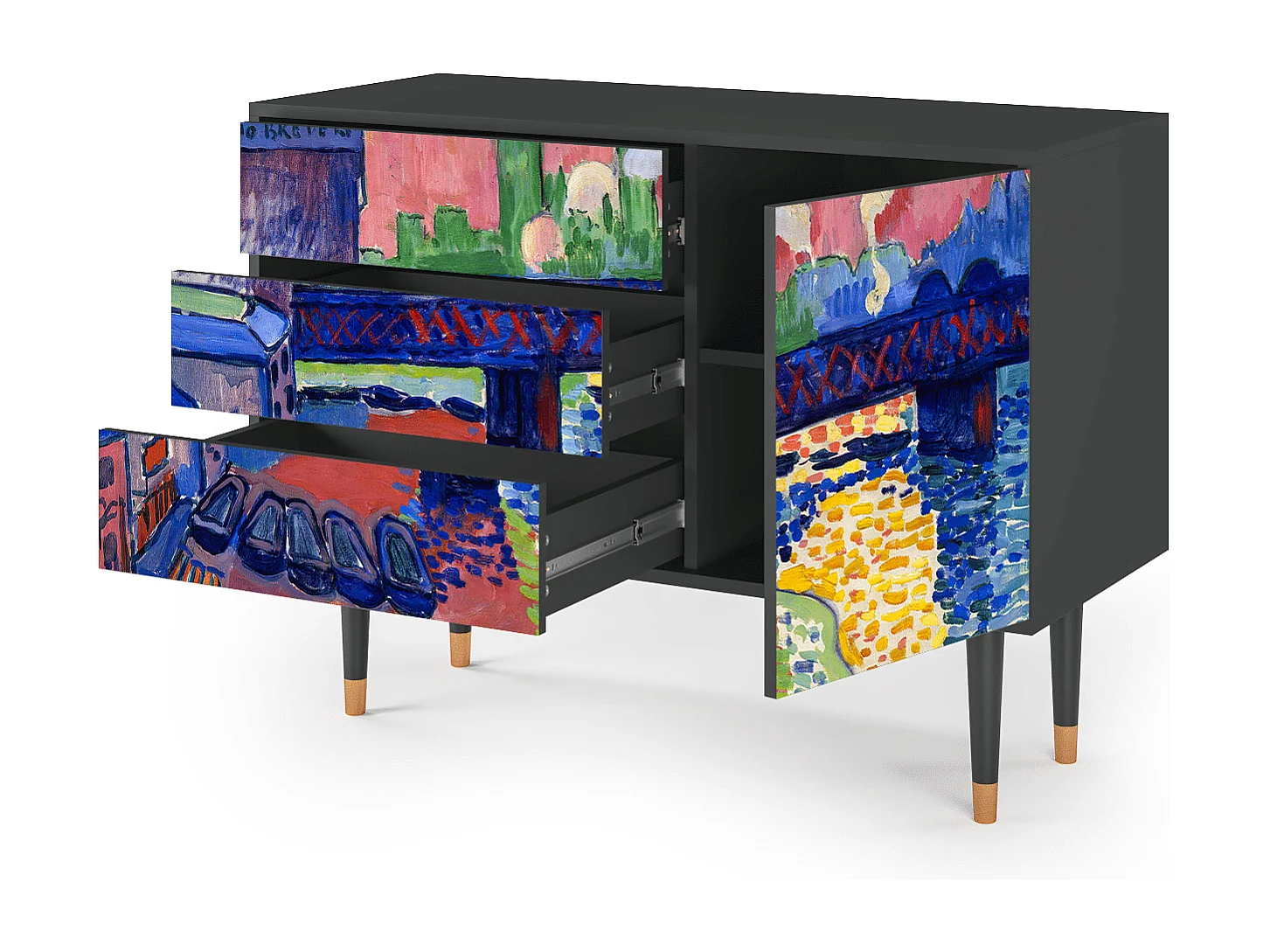 Buffet - 115х84х41 cm - S3 - Charing Cross Bridge, Anthracite