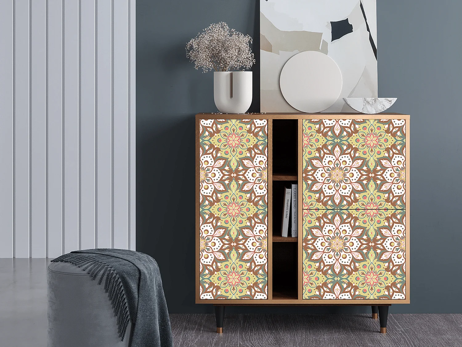 Buffet - 94х96х41 cm - BS5 - Chinese Tea, Noyer