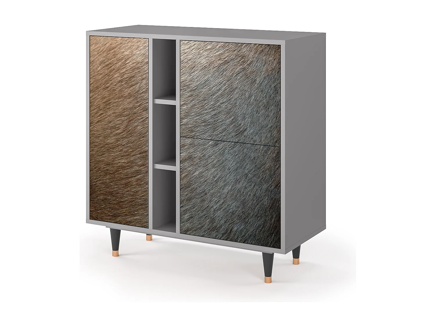 Buffet - 94х96х41 cm - BS5 - Peanut Hair, Gris