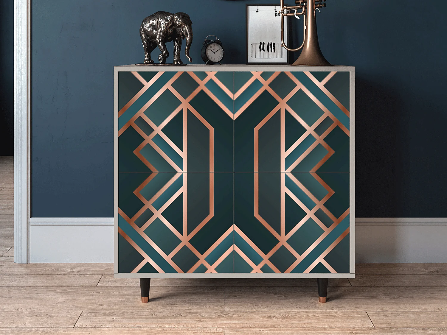 Buffet - 94x96x48 cm - BS3 - Bronze Crossroad, Sable