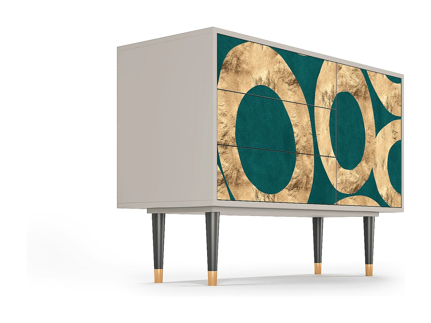 Kredens - 115х84х41 cm - S3 - Zircon Sphere, Piaskowy