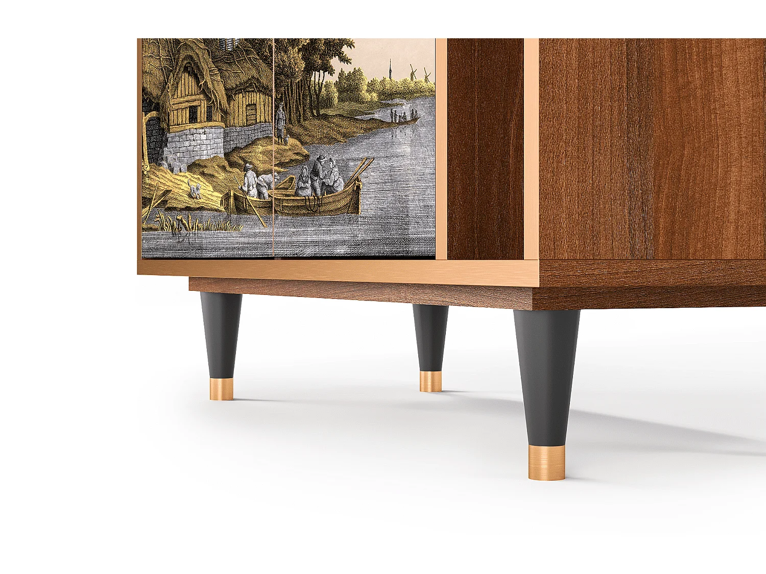 Sideboard - 96х110х41 cm - BS6 - Mill along a River, Walnuss