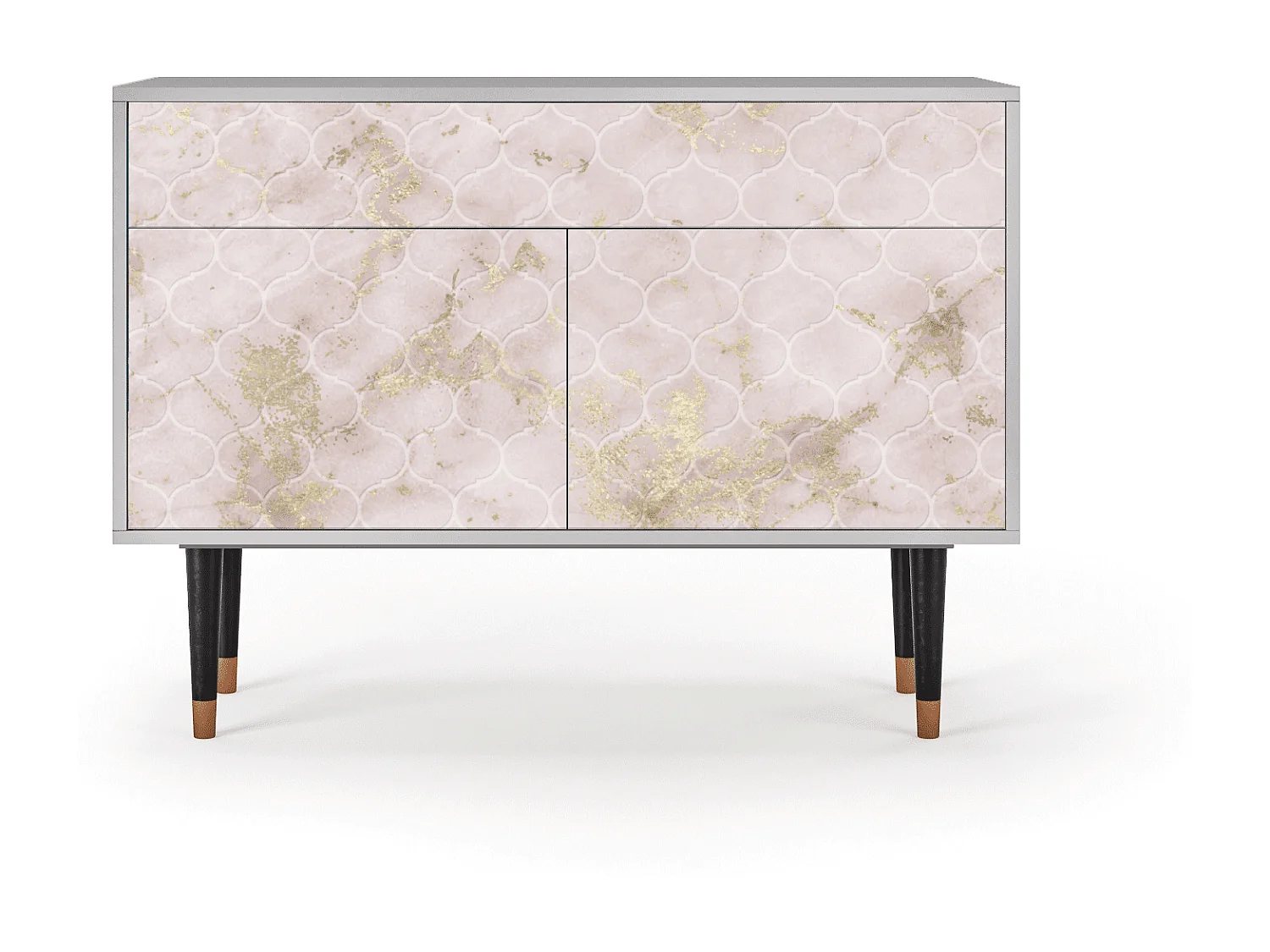 Sideboard - 115x85x48 cm - BS4 - Dirty Roses, Grau