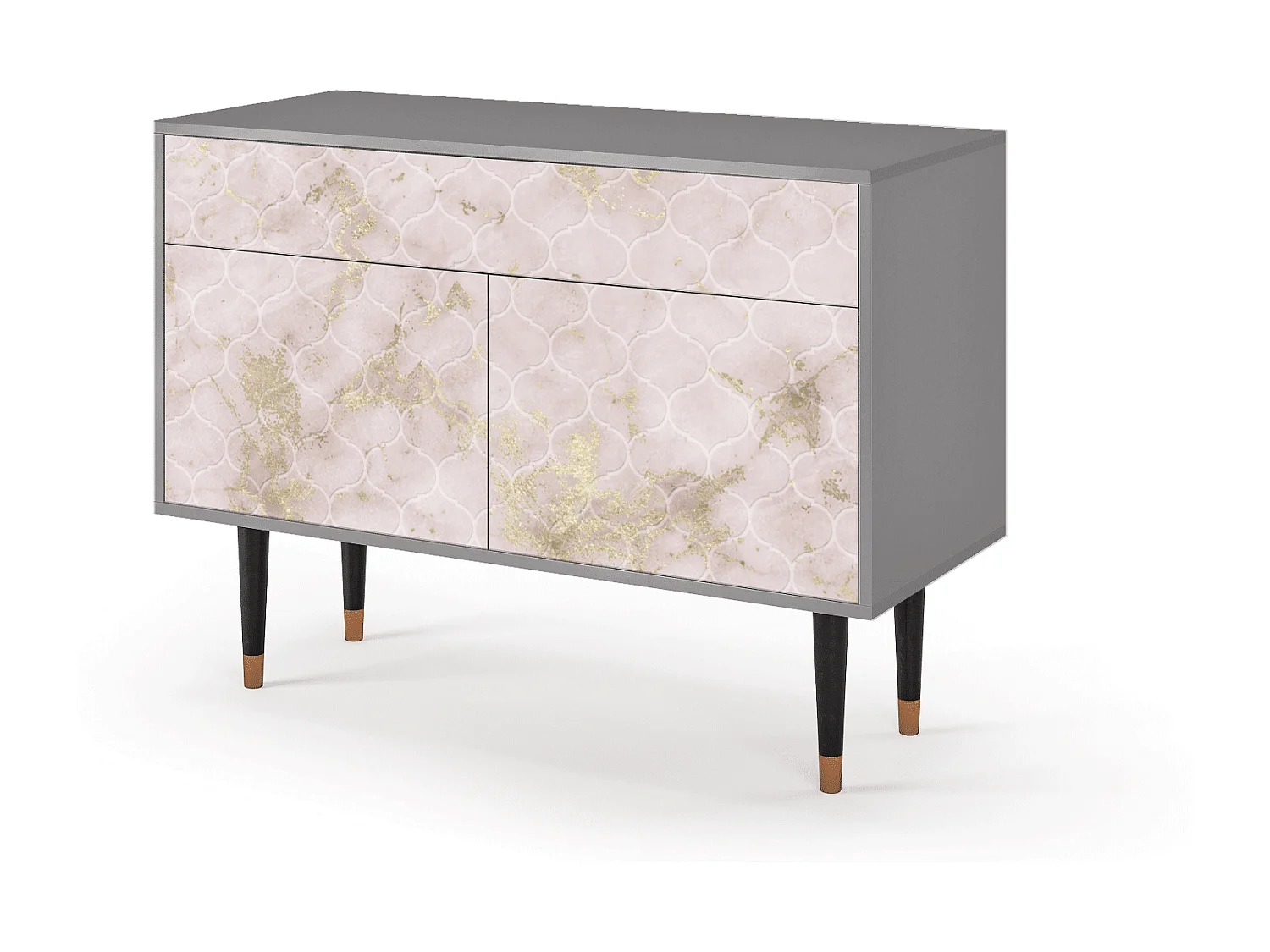 Sideboard - 115x85x48 cm - BS4 - Dirty Roses, Grau